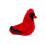 Douglas Douglas Carmine Cardinal Red Bird Bicho de pelcia - 6 polegadas 4