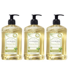 A LA MAISON de Provence Flssige Handseife | Rosmarin-Minz-Duft | Franzsisch gemahlene feuchtigkeitsspendende natrliche Handseife | in 16,9 oz. Pum