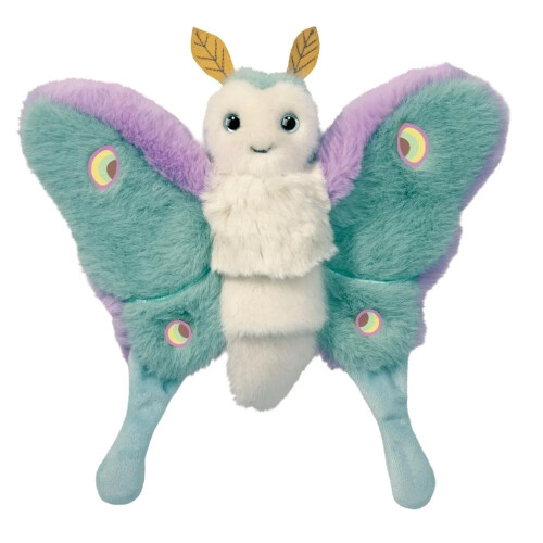 Douglas Juniper Luna Moth Stuffed Animal Finger Puppet - 10 Inches