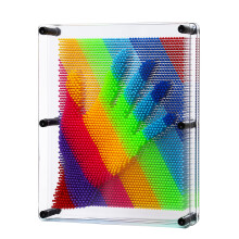 E-FirstFeeling 3D Pin Art Speelgoed Extra Groot 10" X 8" Pin Art Bord Sculptuur Spel voor Kinderen en Volwassenen
