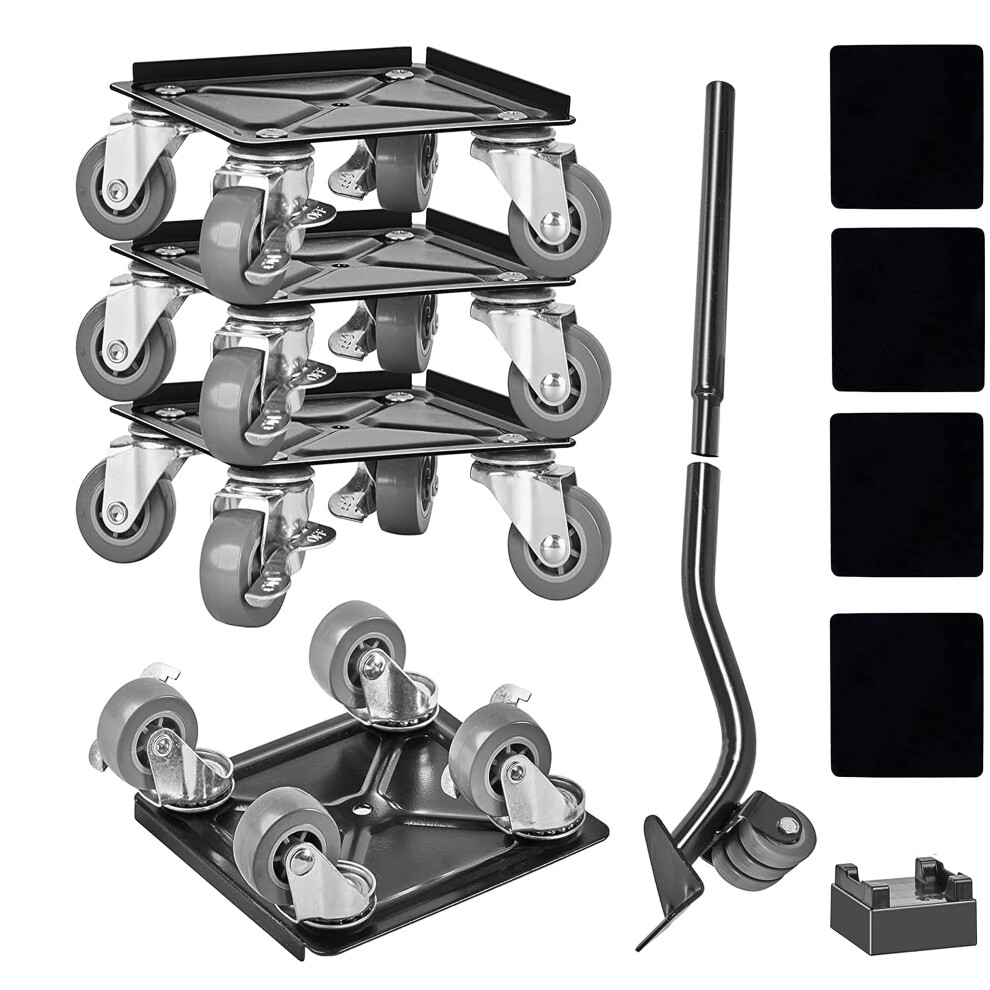 Heavy Furniture Roller Move Tools With 4 Wheels Larger Size Heavy Duty Furniture Movers For Moving Heavy Furniture Refrigerator Sofa Cabinet 768443122474