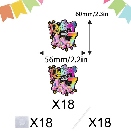Liangss Cupcake Roller Patking Toppers Set de 18 1