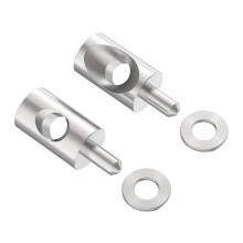 Shuisen Shower Door Hinge Pin Stainless Steel Replacement Hinge Pin 5/16" Diameter and Washer Fit for Framed Shower Doors with Continuous Hinge, Showe