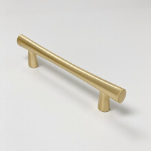 Haute Knobs Brushed Brass MCM Cabinet Hardware Mid-Century Modern Style Made of Solid Brass ((3-3/4"""" Pull))
