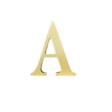 1.77 Inch Height Self Adhesive Solid Brass English Letters 4.5CM Wall sticker Gold Mail Box Numbers House Address Numbers Shop Studio Name DIY Co