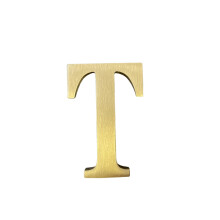 1.77 Inch Height Self Adhesive Solid Brass English Letters 4.5CM Wall sticker Gold Mail Box Numbers House Address Numbers Shop Studio Name DIY Co