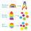 Infantino Imagination Stackers Playset Rainbow Stacker Rocket Stacker Stacker per bambini 12m+ set da 3 in stile 19 pezzi 5