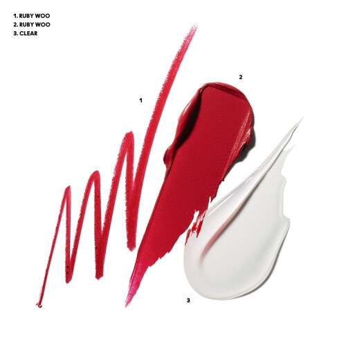 MAC Mac prtend  Flame Lip Trio Ruby Woo 3 pices 1