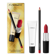 Conjunto de 3 peas MAC Claim to Flame Lip Trio Ruby Woo