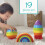Infantino Imagination Stackers Playset Rainbow Stacker Rocket Stacker Stacker per bambini 12m+ set da 3 in stile 19 pezzi 2