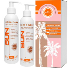 Sun Laboratories von Giesee Ultra Dark Selbstbrunungslotion 8 oz Zweierpack Selbstbrunungslotion Selbstbruner-Brunungslotion Sunless Tanner I