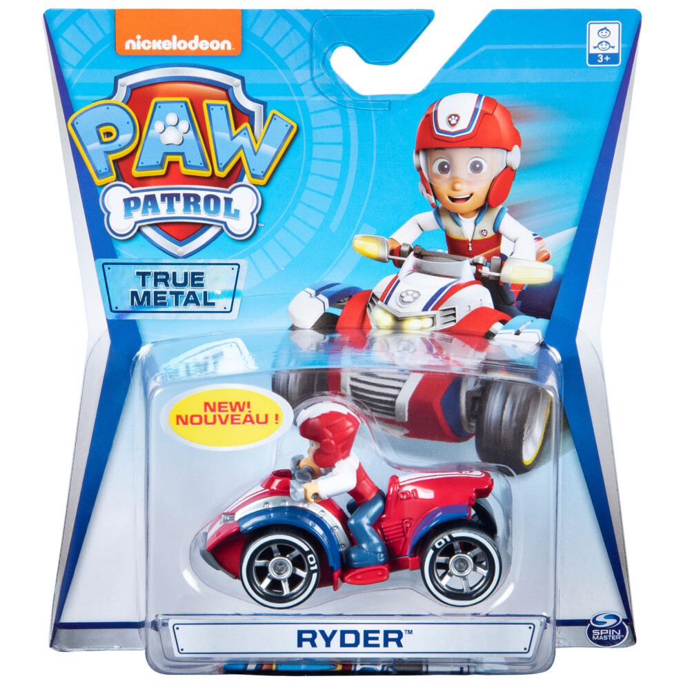 Paw Patrol , True Metal Ryder Collectible Die-Cast Vehicle, Classic Series 1:55 Scale
