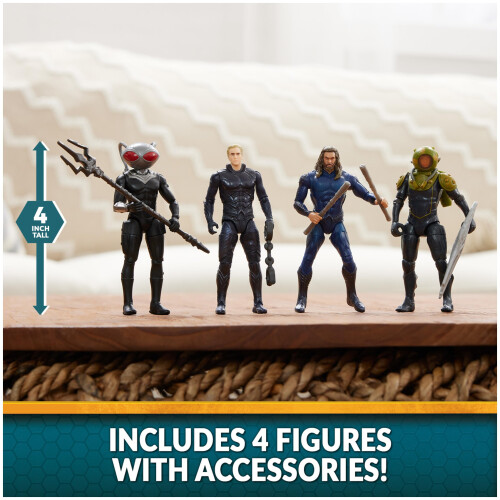 DC Comics DC Comics Aquaman Vulkanisch Eiland Pack (Amazon Exclusief), 4 Actiefiguren met Accessoires 2