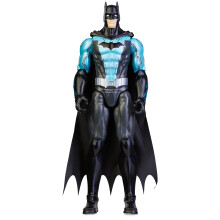 DC Comics Batman Figura de Acción Bat-Tech de 30 cm (Traje Negro/Azul), Juguetes para Niños de 3 años en adelante