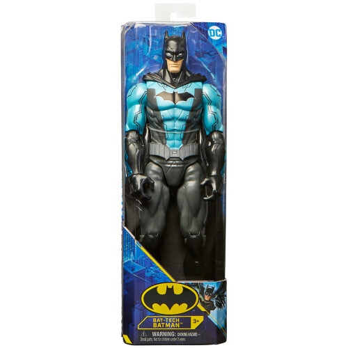 DC Comics DC Comics Batman Action Figure 30 cm Bat-Tech (Costume Nero/Blu), Giocattoli per Bambini 3+ 1