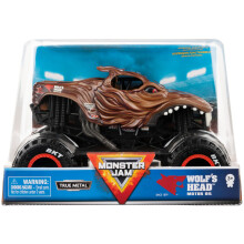 Monster Jam Officiële Wolf's Head Monster Truck - Wolf's Head 1:24 Schaal Die-Cast Voertuig