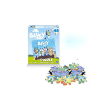 Bluey Premier 48 Pc Puzzle Set for Kids - Bluey Party Supplies Favors Great Gift for Bluey Fans