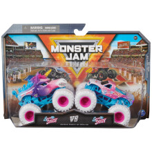 Monster Jam, Offizielle Sparkle Smash Vs. Sparkle Smash Die-Cast Monster Trucks, 1:64 Maßstab, Spielzeug für Kinder ab 3 Jahren