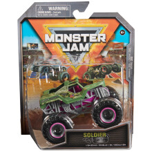 Monster Jam Soldado Oficial Fortune Monster Truck Veculo fundido em escala 1:64 Brinquedos infantis para meninos de 3 anos ou mais
