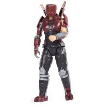 DC Comics Carapax Action Figure Red Suit 12-inch Detailed Sculpt Poseable Blue Beetle Movie Collectible Superhero Kids Toys for Boys and Gir
