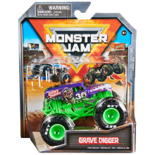 Monster Jam, offizieller Grave Digger Monster Truck, Die-Cast Fahrzeug, Maßstab 1:64, Spielzeug für Kinder ab 3 Jahren