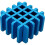 Puzzle Master Lattice - Metal Puzzle 2,76 polegadas Azul 2