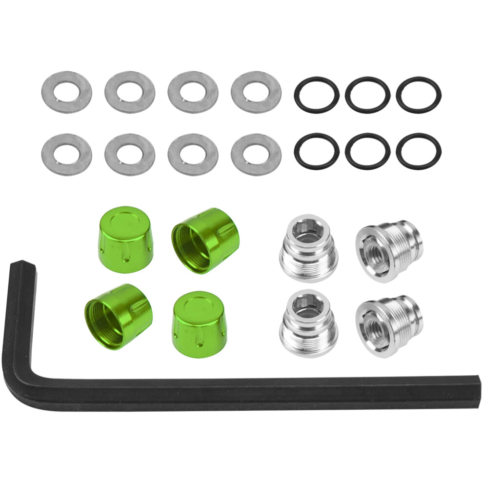 Vgoohobby M4 Wheel Hub Caps Wheel Rim Center Nut Cover Compatible With Traxxas Trx4 Trx6 Axial Scx10 90046 Redcat Gen8 Tamiya 1/10 Rc Crawler Car (Gre 780854910303
