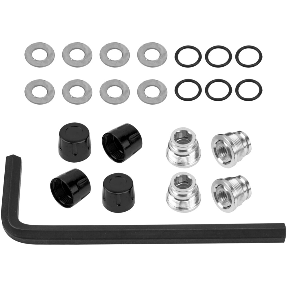 Vgoohobby M4 Wheel Hub Caps Wheel Rim Center Nut Cover Compatible With Traxxas Trx4 Trx6 Axial Scx10 90046 Redcat Gen8 Tamiya 1/10 Rc Crawler Car (Bla 780854910334