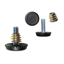 Furniture Levelers with Screw-in Nuts-8 Pack | Furniture Feet | Heavy Duty Adjusting Foot | 1"""" Adjustable Furniture Legs | Table Levelers | Chai