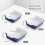 KOOV Bakeware Set  Ceramic Baking Dish Set  Rectangular Casserole Dish Set  lasagna Pan  Baking Pans Set for Cooking  Cake Dinner  Kitchen  9 x 1 3