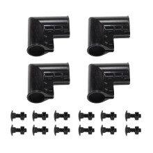 DailyDanny lnc link kerts kapu sarok 1 3/8 """" x 1 3/8 """" Aluminium kapu sarokkapu knyk 4 csomag (fekete)