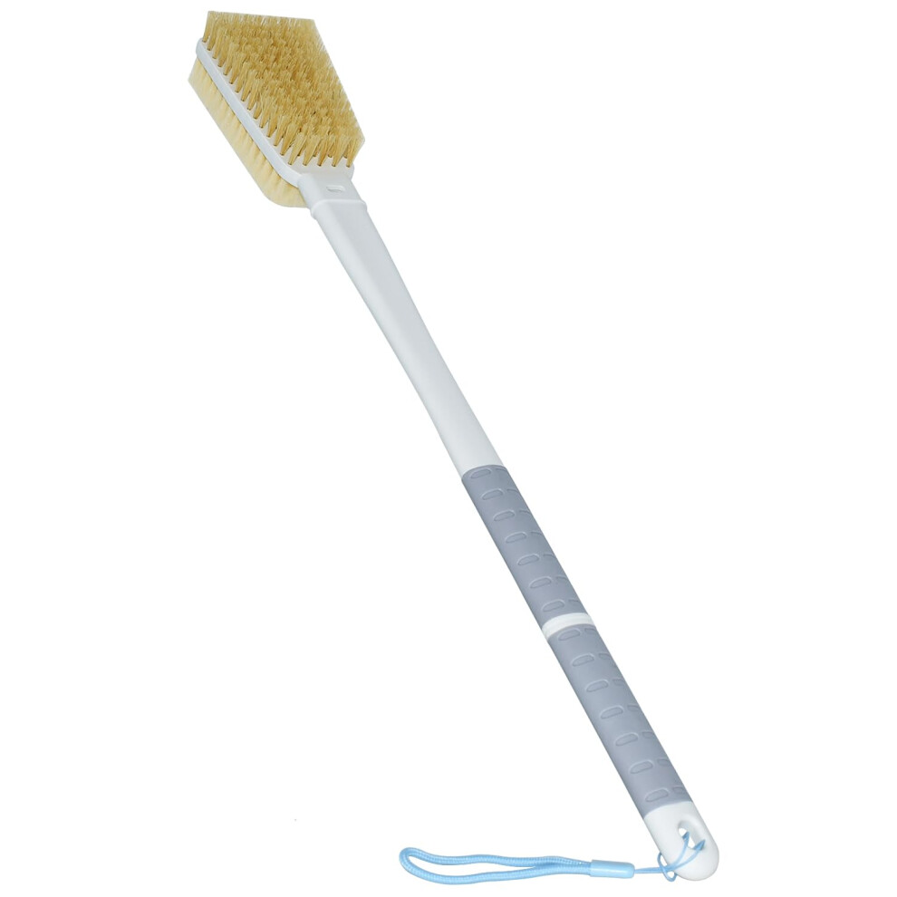 Honorer Shower Brush With Soft And Stiff Bristles 20.5"""" Extra Long Handle Dual-Sided Back Scrubber Bath Brush Body Exfoliator For Wet Or Dry Brushing (G