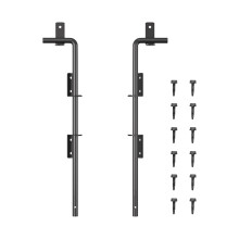 JZVXX de 24 """" Poarta de poarta ?urub de trestie - u?or de instalat pulverizare din plastic negru premium - sigur ?i durabil - ideal pentru por?i