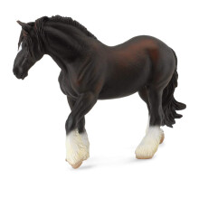 Collecta Shire Horse Mare Black 6.7 """" l x 4.8 """" H