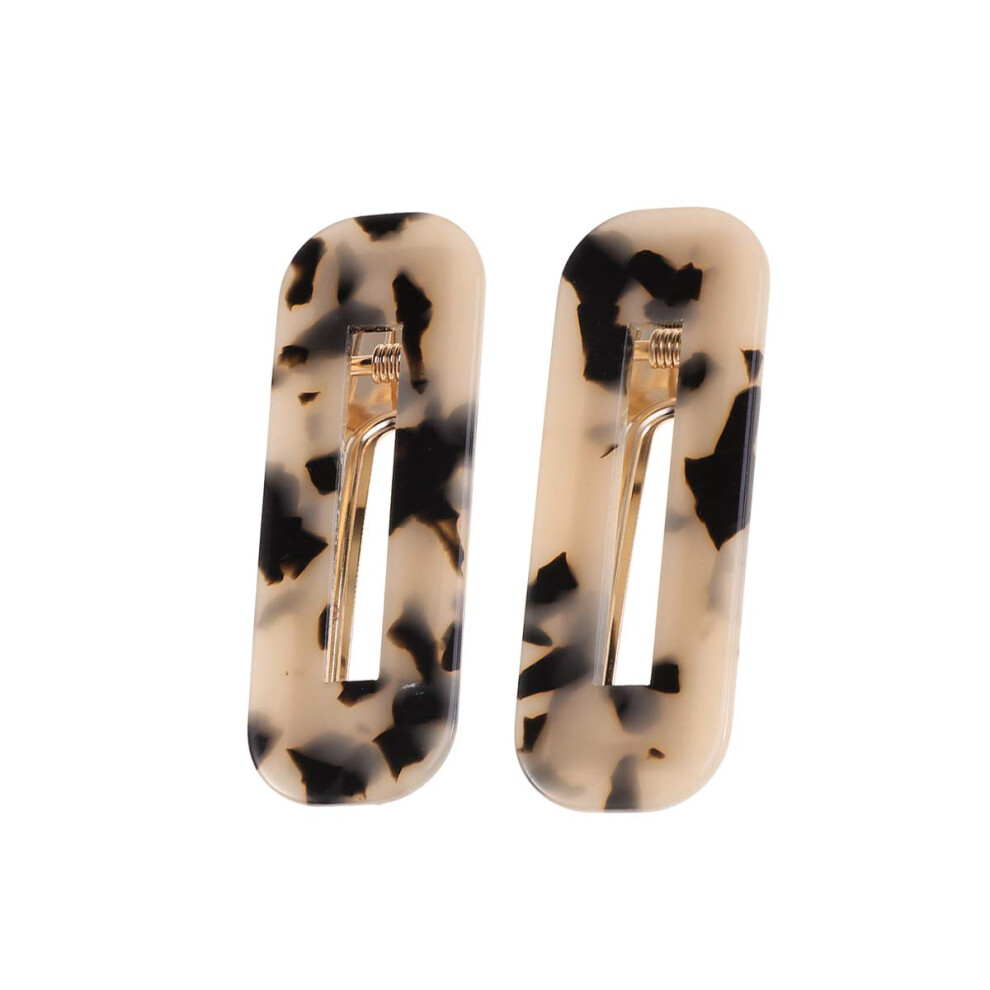 2 Pezzi Tartaruga Clip Per Capelli A Guscio Leopardo Barrette Clip Per Capelli Vintage Per Ragazze