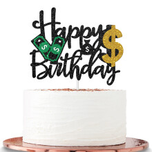 Halawawa Dollar la mul?i ani tort toppers bani tort decora?iuni pentru femei barba?i pentru barba?i petrecere n dolar tema de zi de na?tere deco