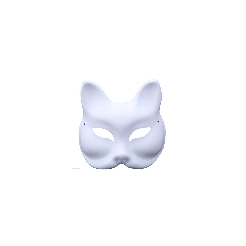 Himine 9 PCS DIY White Paper Mask Blank Hand Painted Mask (Fox)-image-OPC-PHRFM78-NEW