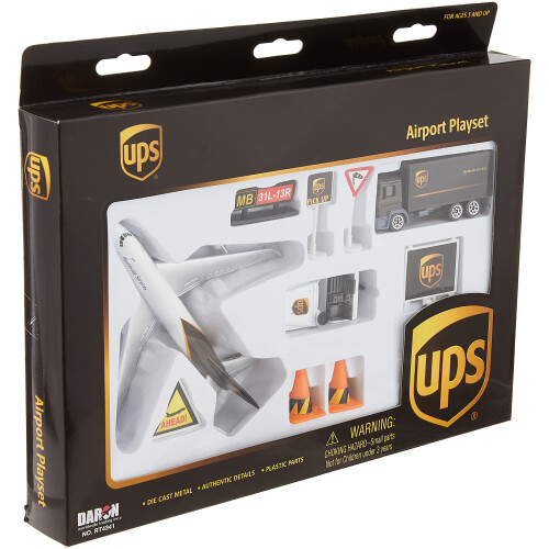 Daron UPS Airport Playset  Brown 2