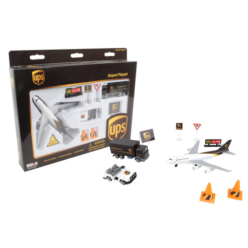 Daron UPS Airport Playset  Brown