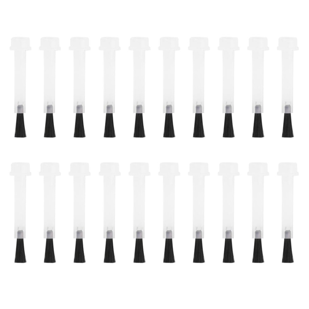 Ljjcsff 20Pcs Liquid Gel Nail Brushes Nail Dipping Powder Brushes Nail Polish Brush Replacement With Cap Disposable Nail Polish Brushes
