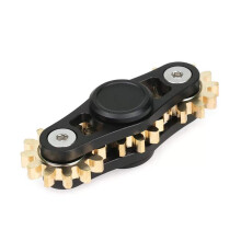 FREELOVE Gear Fidget Spinner for Adults, Mini Tiny Small Finger Toys, Metal Copper Cog Ball, Quiet Silent Figette EDC, Kinetic Hands Gyro for Stress A