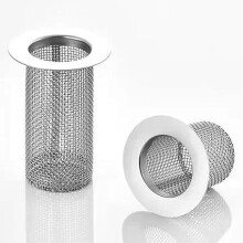 Filtru de scurgere din o?el inoxidabil de 1pc filtru de plasa co? de co? de chiuveta, rezistent la rugina, co? de scurgere a co?ului de scurgere