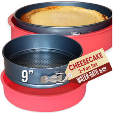PETÍTS DESSERTS Springformform 9 Zoll NONSTICK - 9 Springform Cheesecakeform mit LECKFESTEM SILIKON