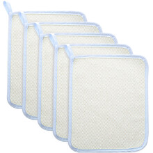 5 pezzi Exfoliating tessuto in tessuto per il viso asciugamano a doppio lato esfoliante asciugamano tessitura di bellezza pelle lavatura morbida mass