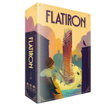Flatiron Board Game - Build The Iconic New York Skyscraper! Architectural Strategy Game Fun Family Game for Kids & Adults Ages 12+ 1-2 Players