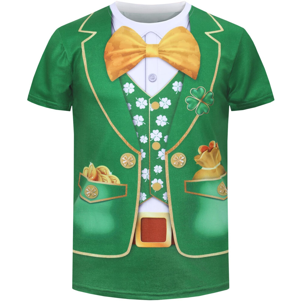 Koszula Cosland Boys 'St Patricks Day For Kids Topt Green Medium-image