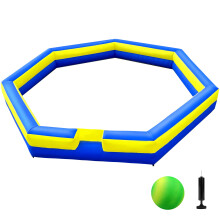 Ozis 20 stp nadmuchiwany Gaga Ball Pit with Gagaball Portable Gagaball Court for Hald/Outdoor Sports School/Family Activity Latwy w konfiguracji