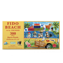 SUNSOUT INC  Fido Beach  300-teiliges Puzzle von Knstler: Tom Wood  fertige Gre 45,7 x 61 cm  MPN-Nr. 29743