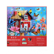 SUNSOUT INC  Rotes Vogelhaus  1000-teiliges Puzzle von Knstler: Jerry Gadamus  fertige Gre 20 x 27 Zoll  MPN-Nr. 49044