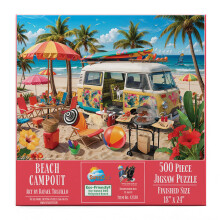 SUNSOUT INC  Beach Campout  500-teiliges Puzzle vom Knstler: Rafael Trujillo  fertige Gre 45,7 x 61 cm  MPN-Nr. 42380